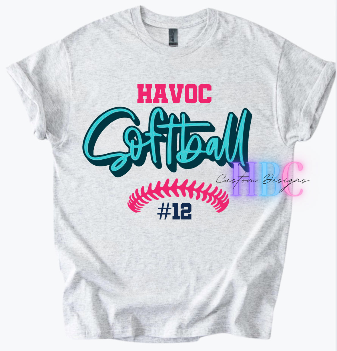 HAVOC Softball Design with player number
