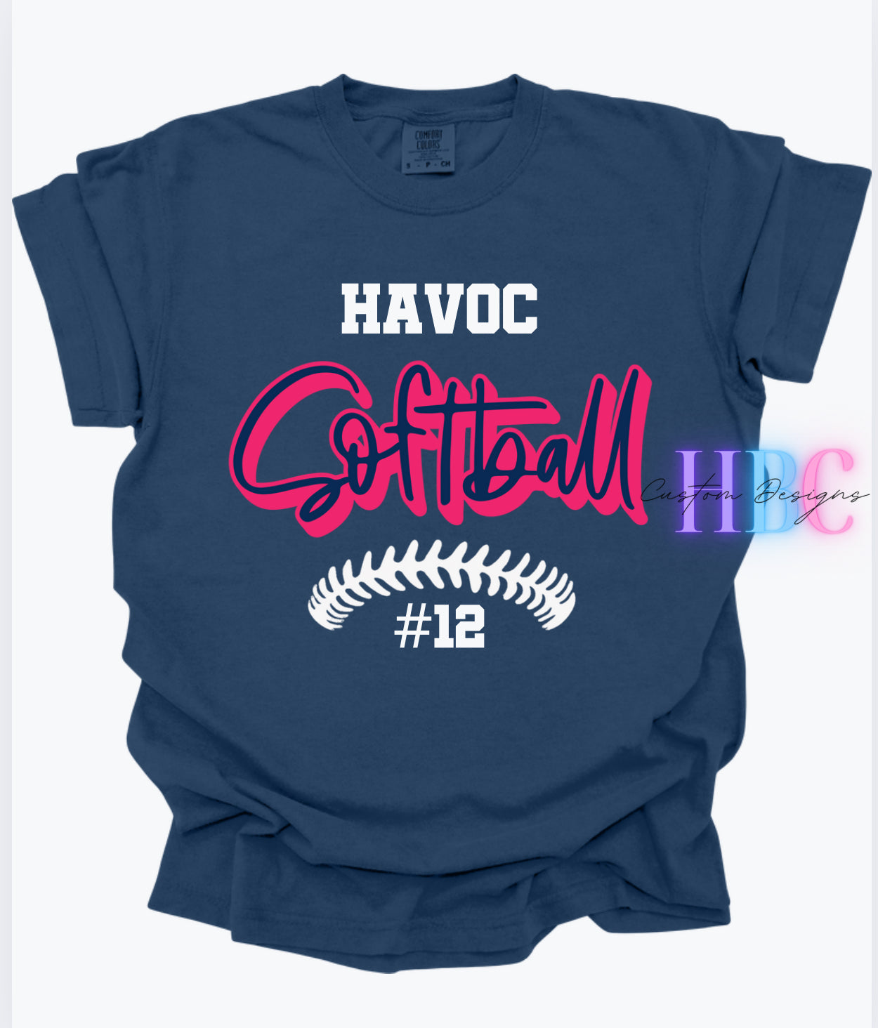 HAVOC Softball Design with player number