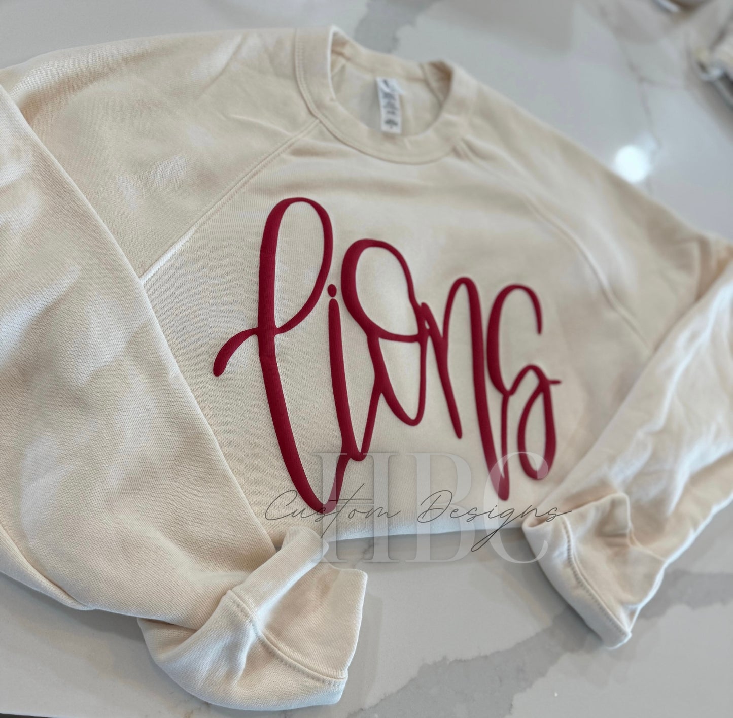 Lions Maroon Puff Sweatshirt