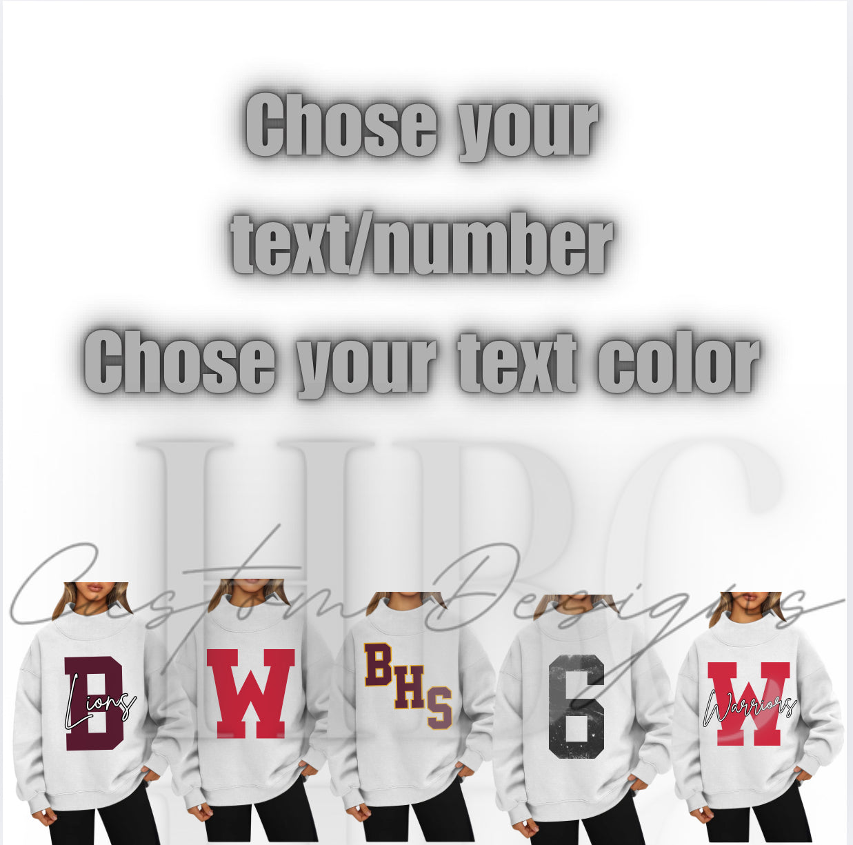 Custom- High Neck Sweatshirt