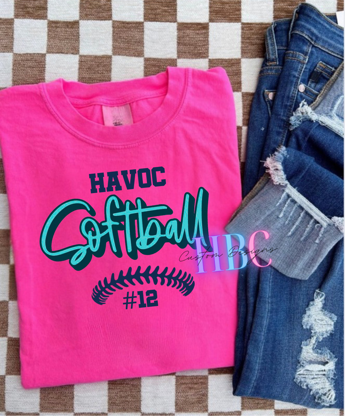 HAVOC Softball Design with player number