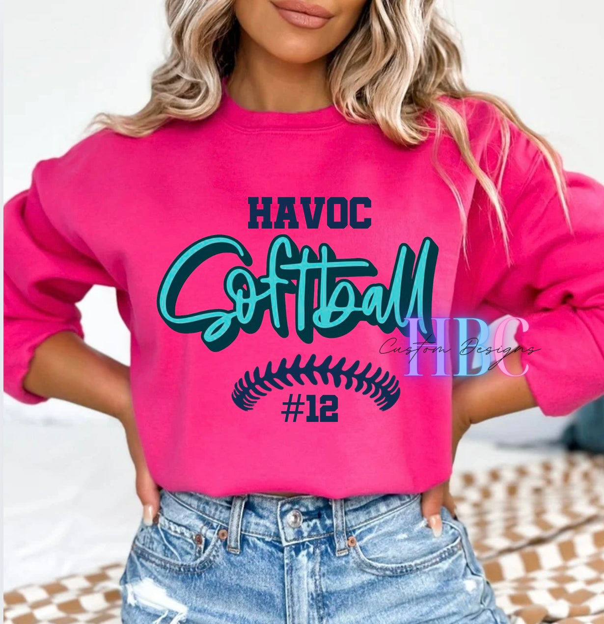 HAVOC Softball Design with player number