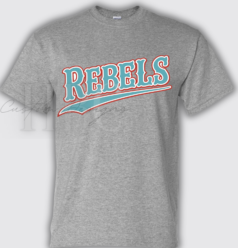 Rebels Retro Script Graphic Tee
