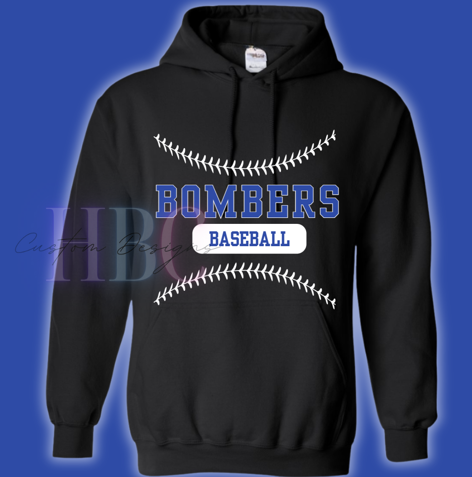 Bombers Baseball Hoodie - youth to adult