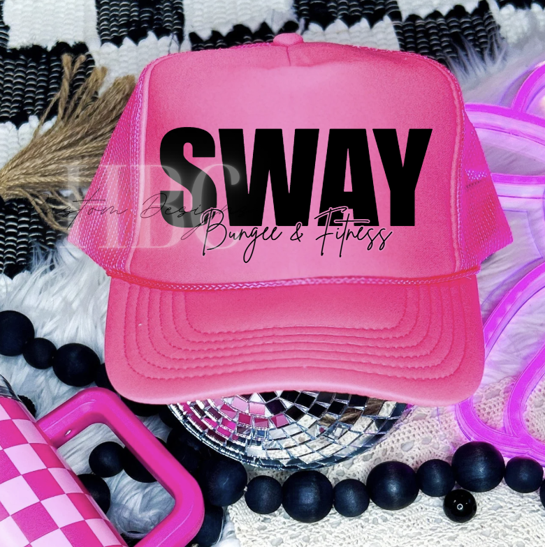 SWAY Neon Pink Trucker Hat