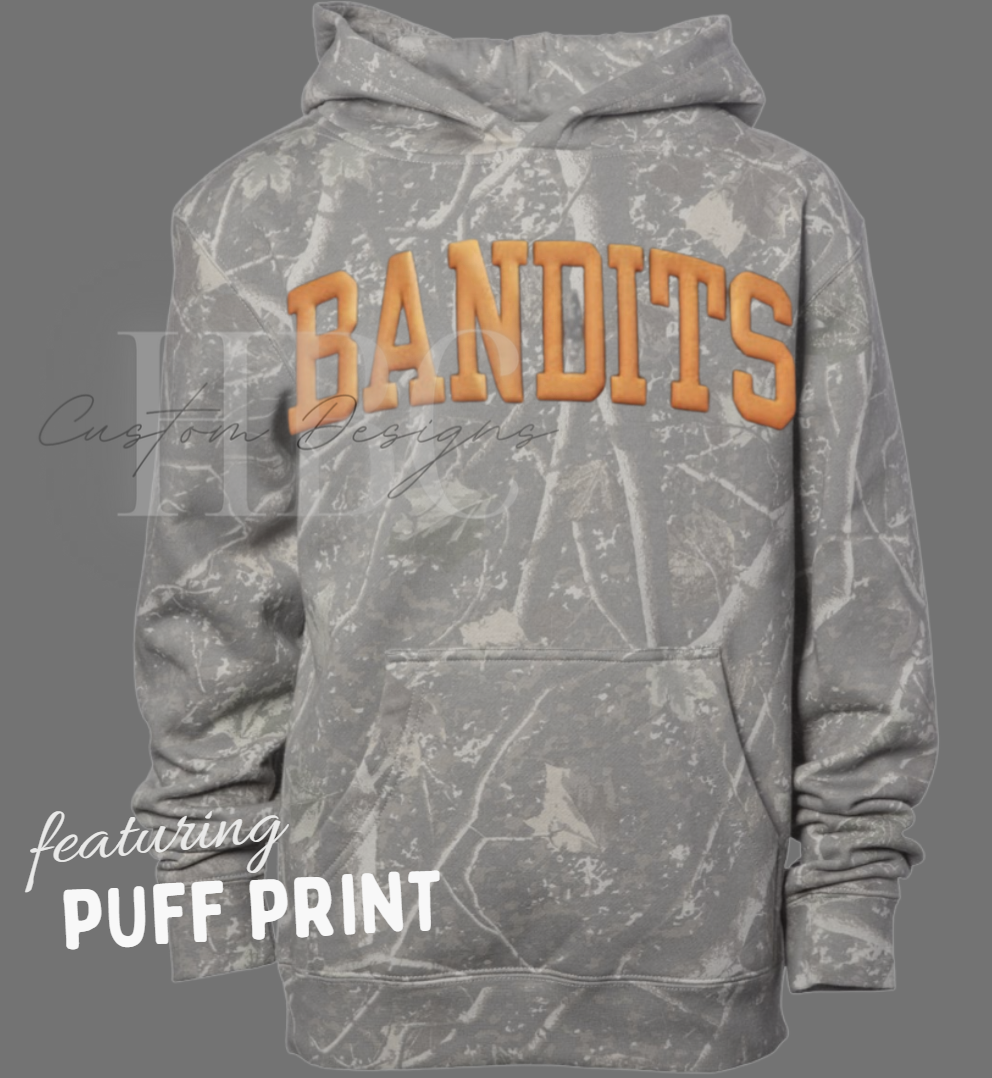Bandits Puff Camo Hoodie