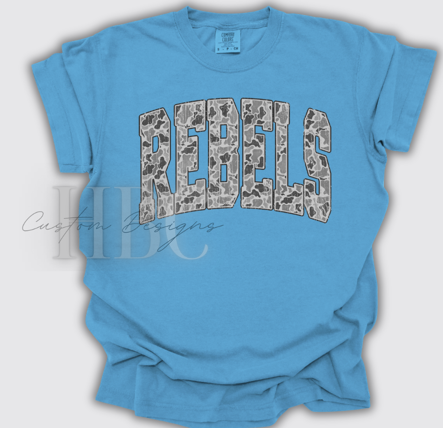 Rebels Camo Spirit Graphic Tee