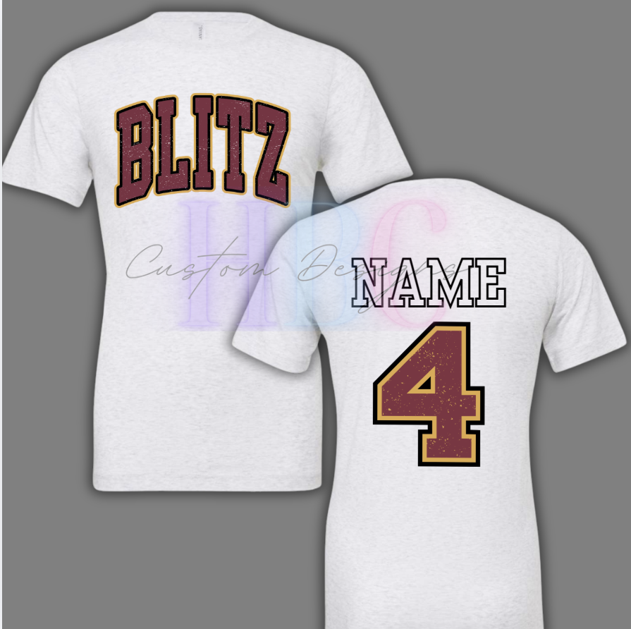 Blitz Softball Front Back