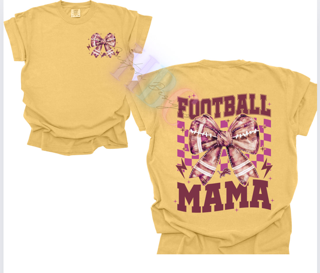 Lions Football Mama- Full back w/ pocket