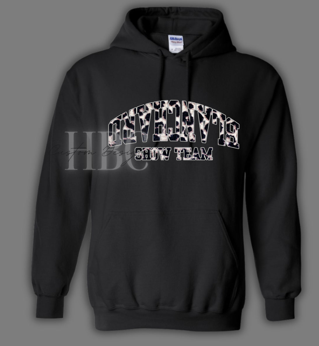 Blanchard Show Team Hoodie With Leopard