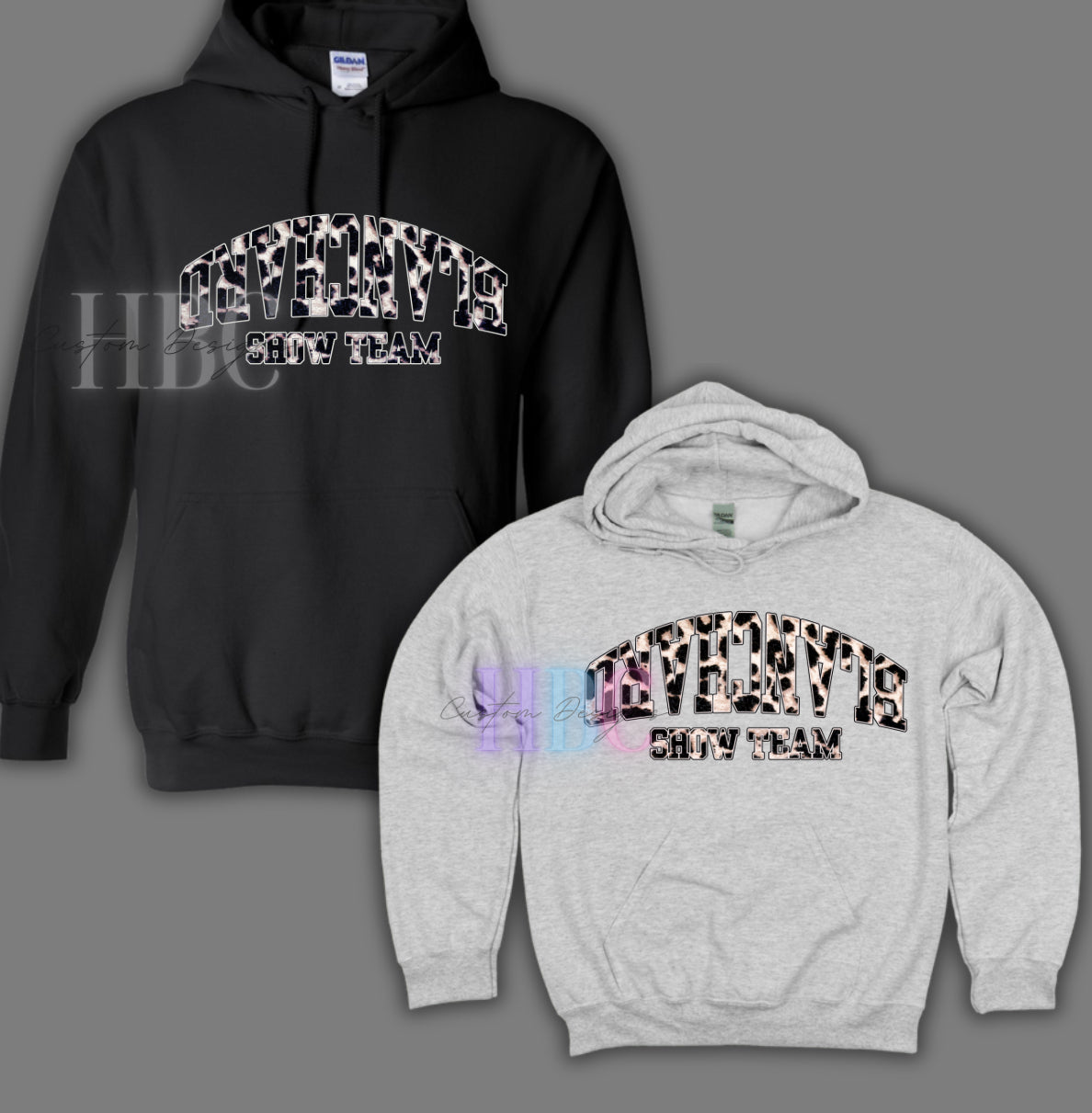 Blanchard Show Team Hoodie With Leopard