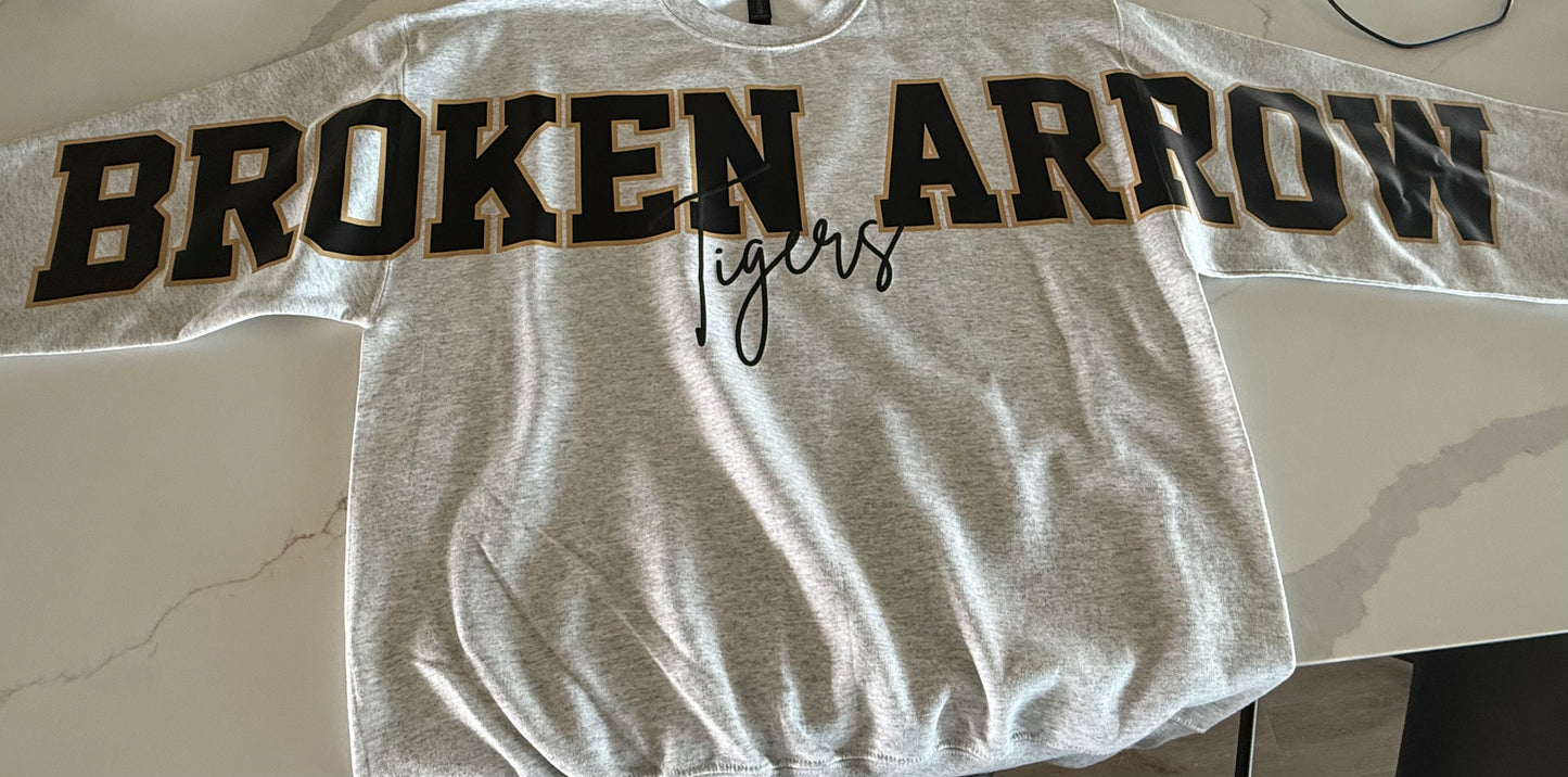 Custom Spirit Sweatshirt with Puff Print