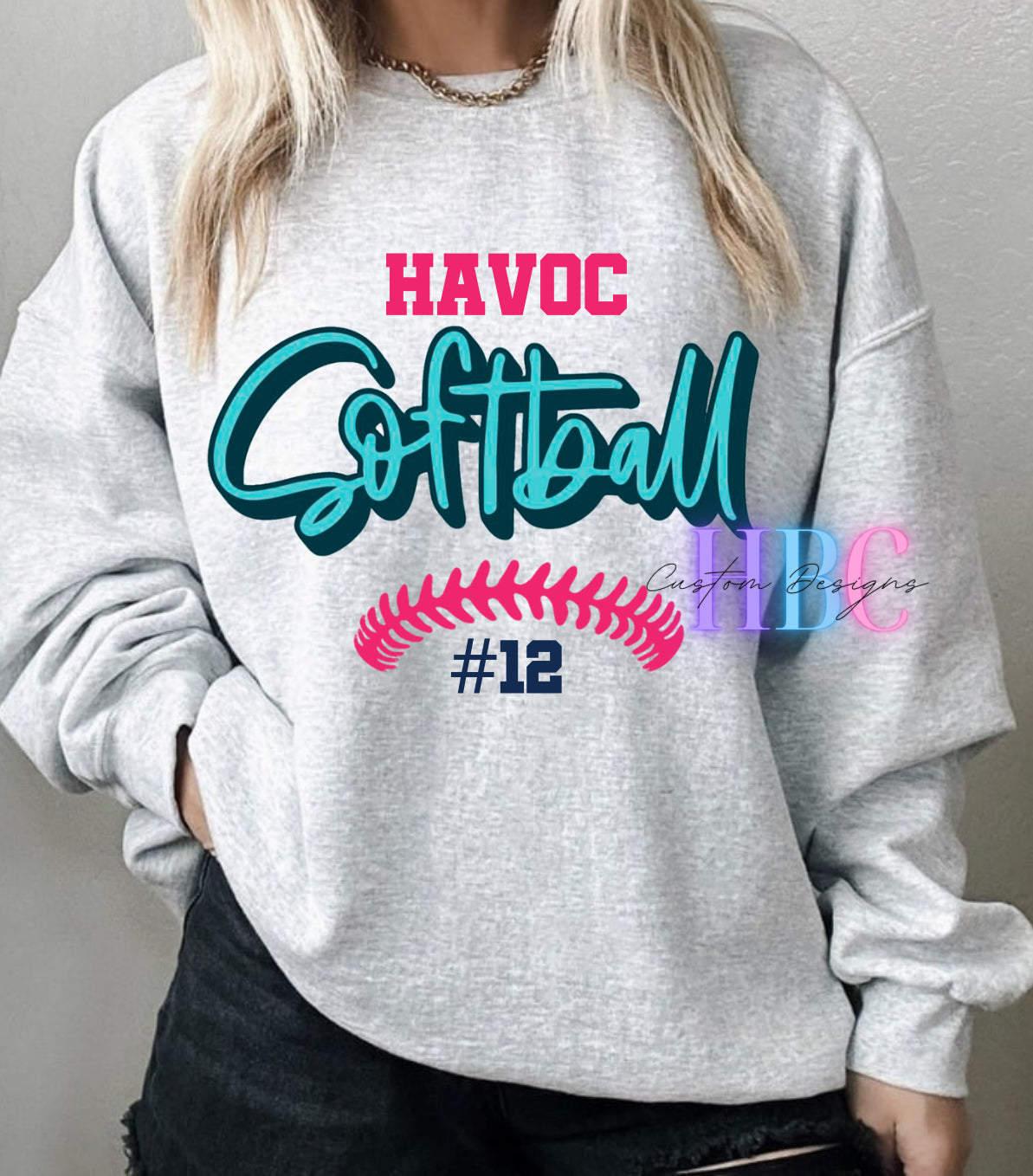 HAVOC Softball Design with player number