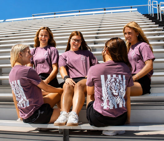 The Vintage Lions Tee- Comfort Colors Berry 🦁