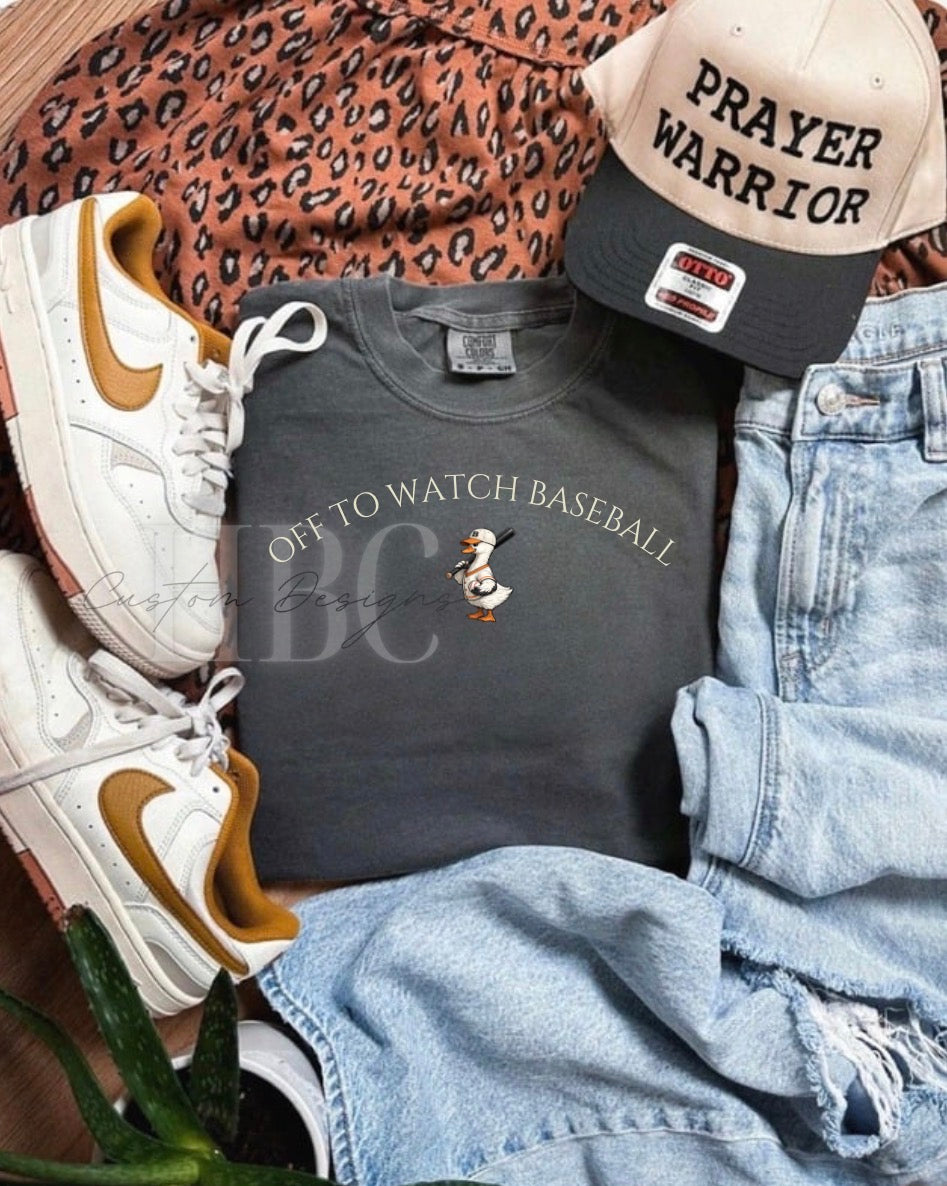 Off To Watch Baseball