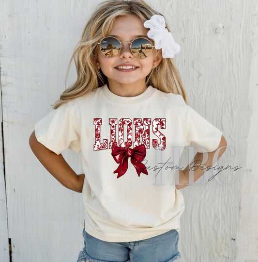 Lions Paisley Design Tee