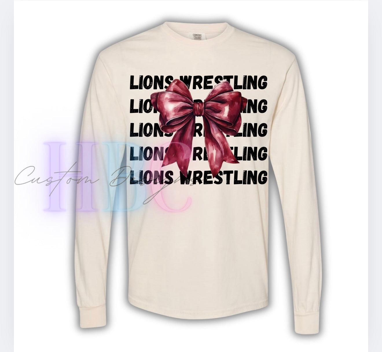 Lions Wrestling Bow Design