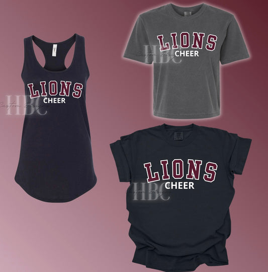 LIONS Cheer- Youth Sizes