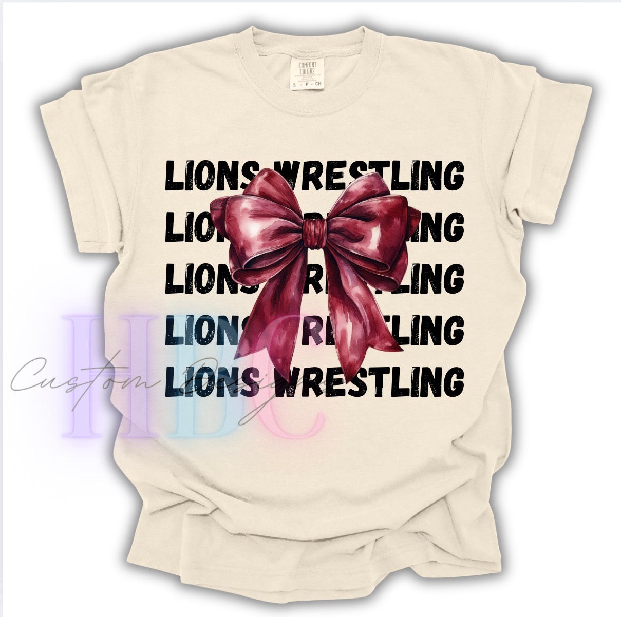 Lions Wrestling Bow Design