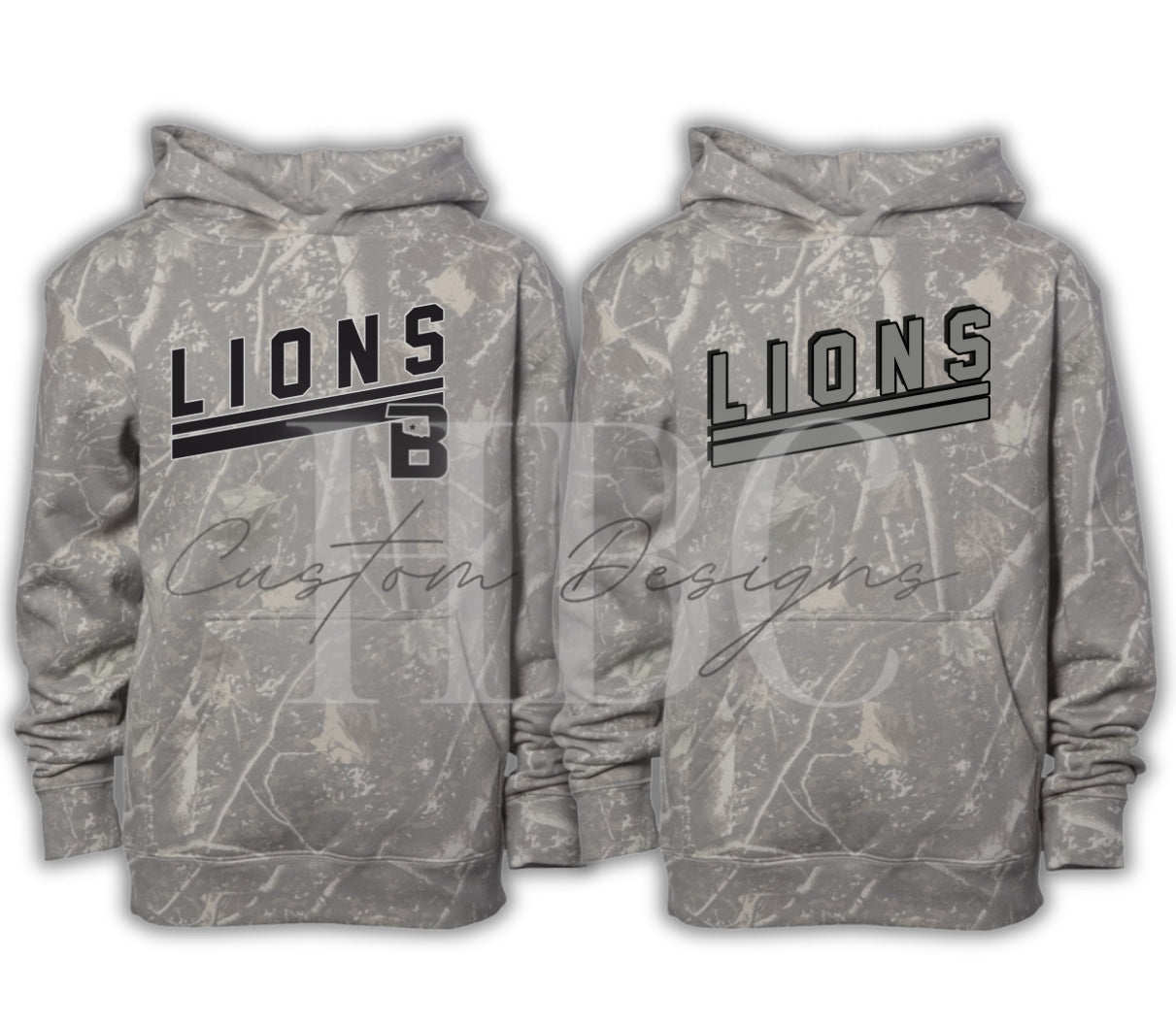ADULT Lions Camo Hoodie