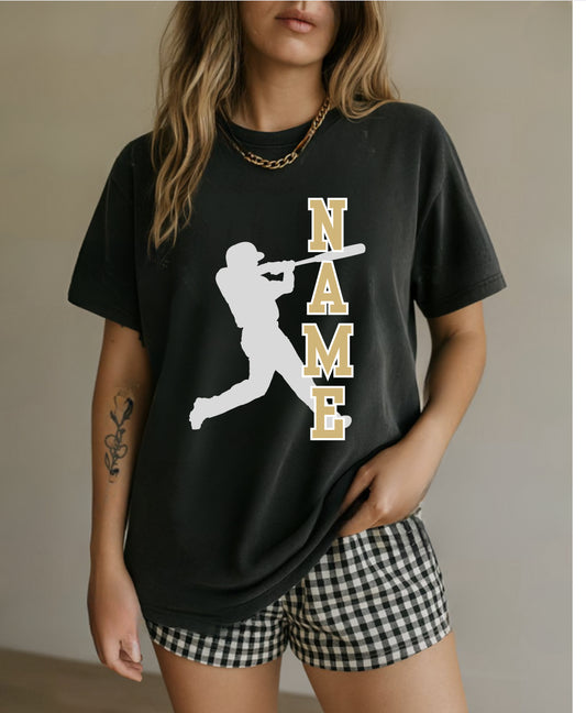 Baseball Silhouette- custom name