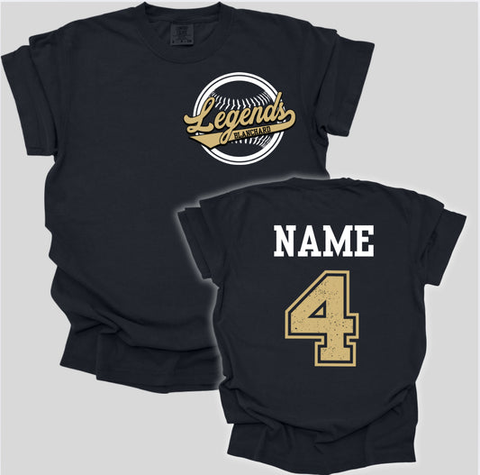 Legends Baseball Front Back