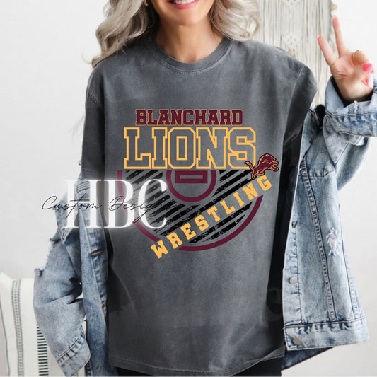 Blanchard Wrestling- Mat Design