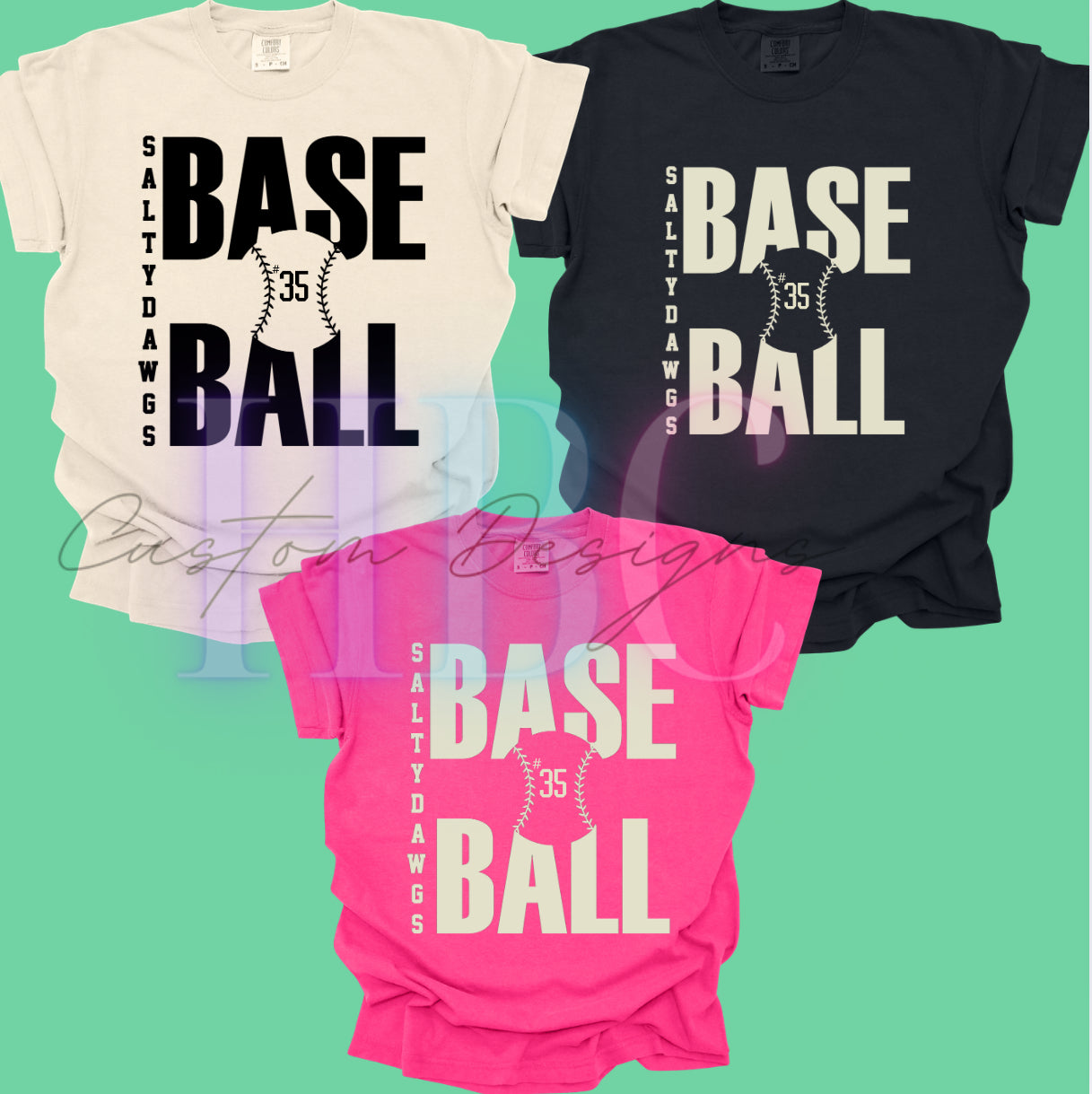 Youth- SD BASEBALL with player number shirt/sweatshirt/ hoodie