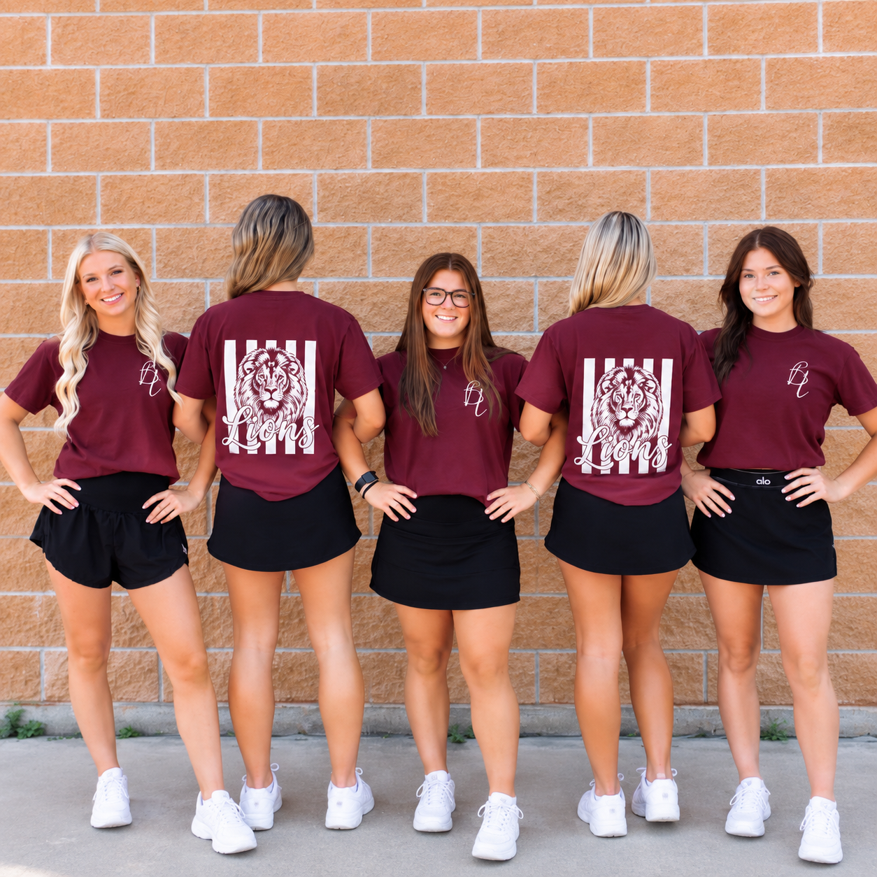 The Vintage Lions Tee- Maroon