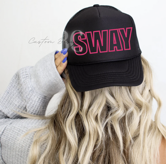 SWAY Black Trucker Hat