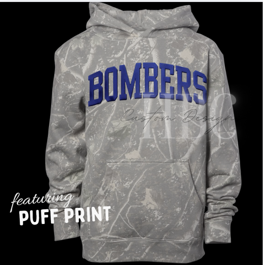 Bombers Puff Camo Hoodie