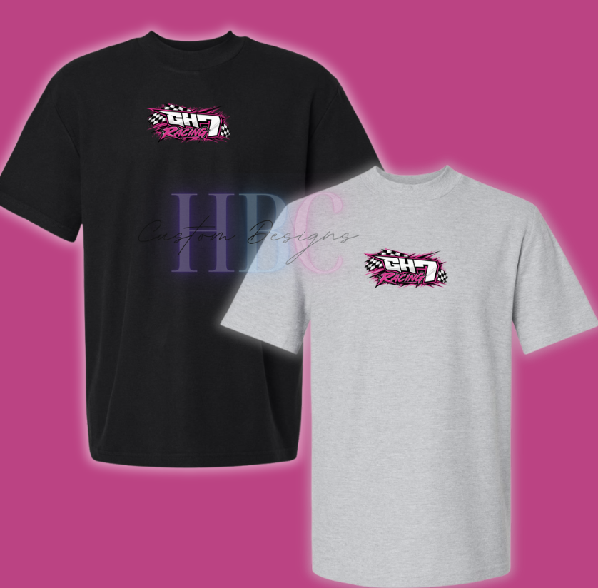 GH7 Racing Mock Neck Tee Shirts