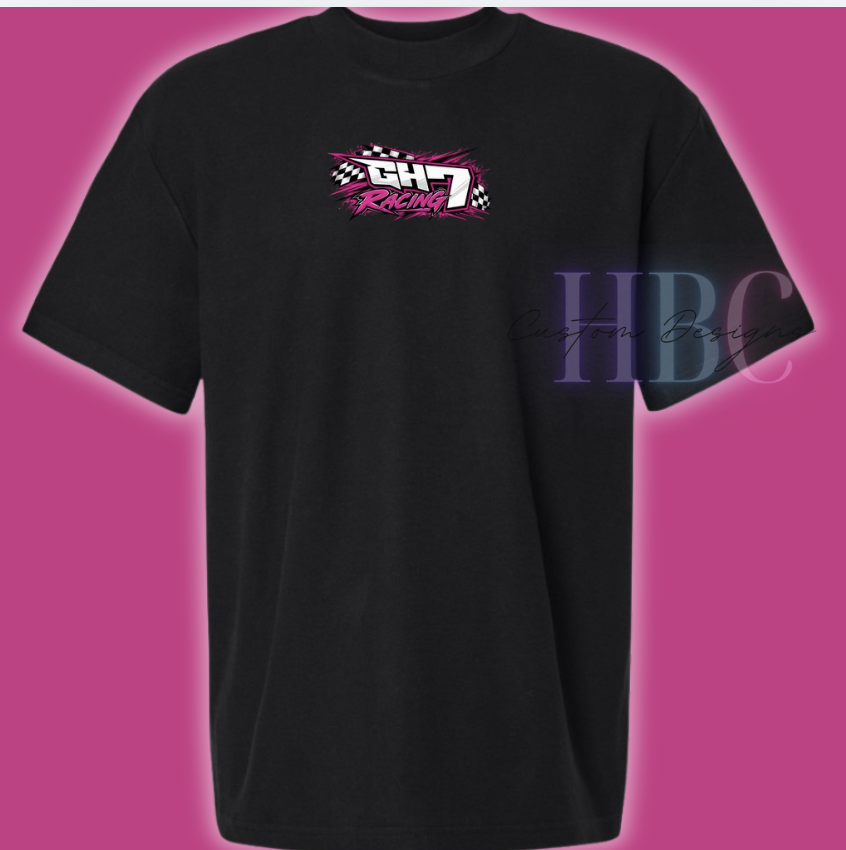 GH7 Racing Mock Neck Tee Shirts