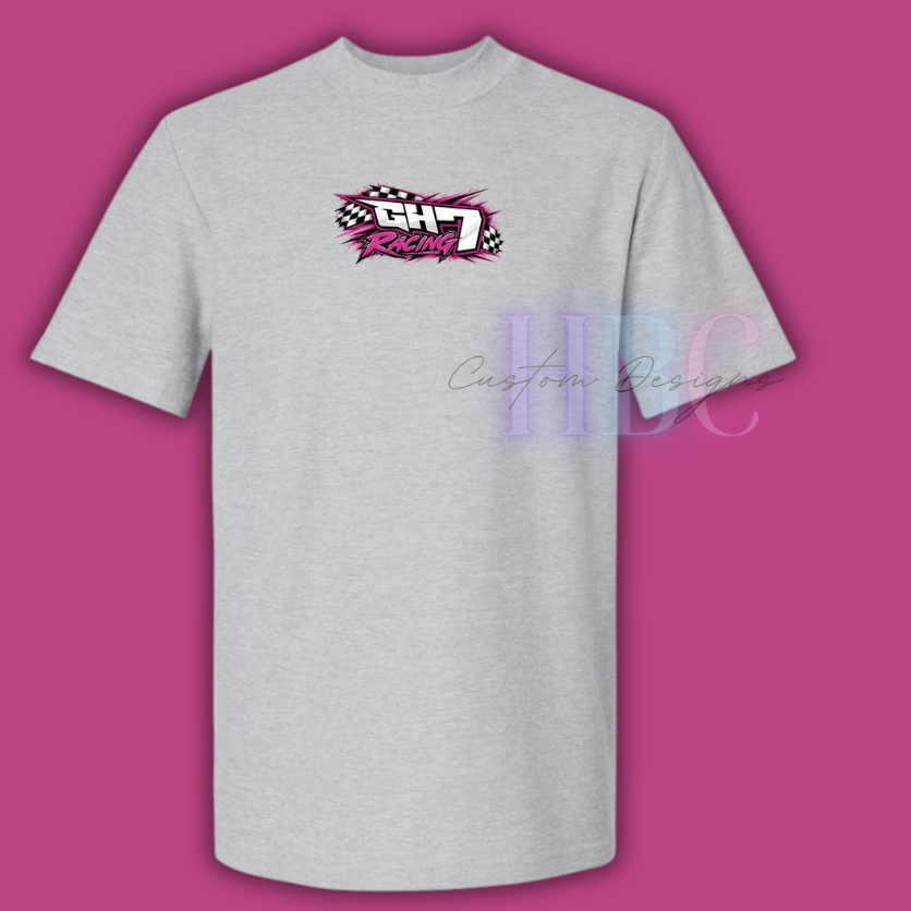 GH7 Racing Mock Neck Tee Shirts