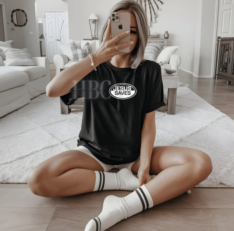 Jesus Saves Retro Tee