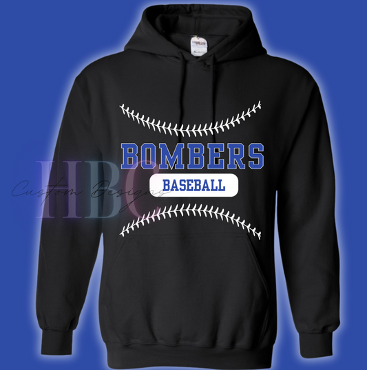 Bombers Baseball Hoodie - youth to adult