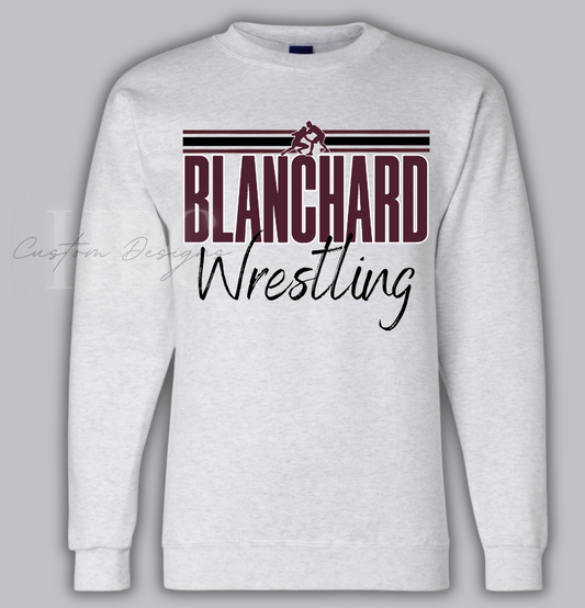 Blanchard Wrestling with Stripes Shirt