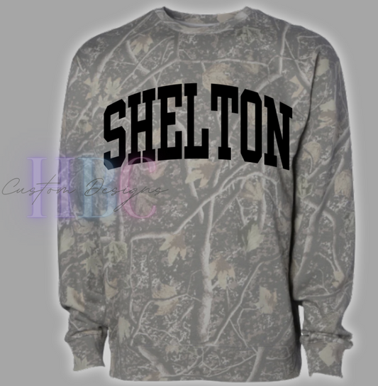 Shelton Puff Camo Sweatshirt