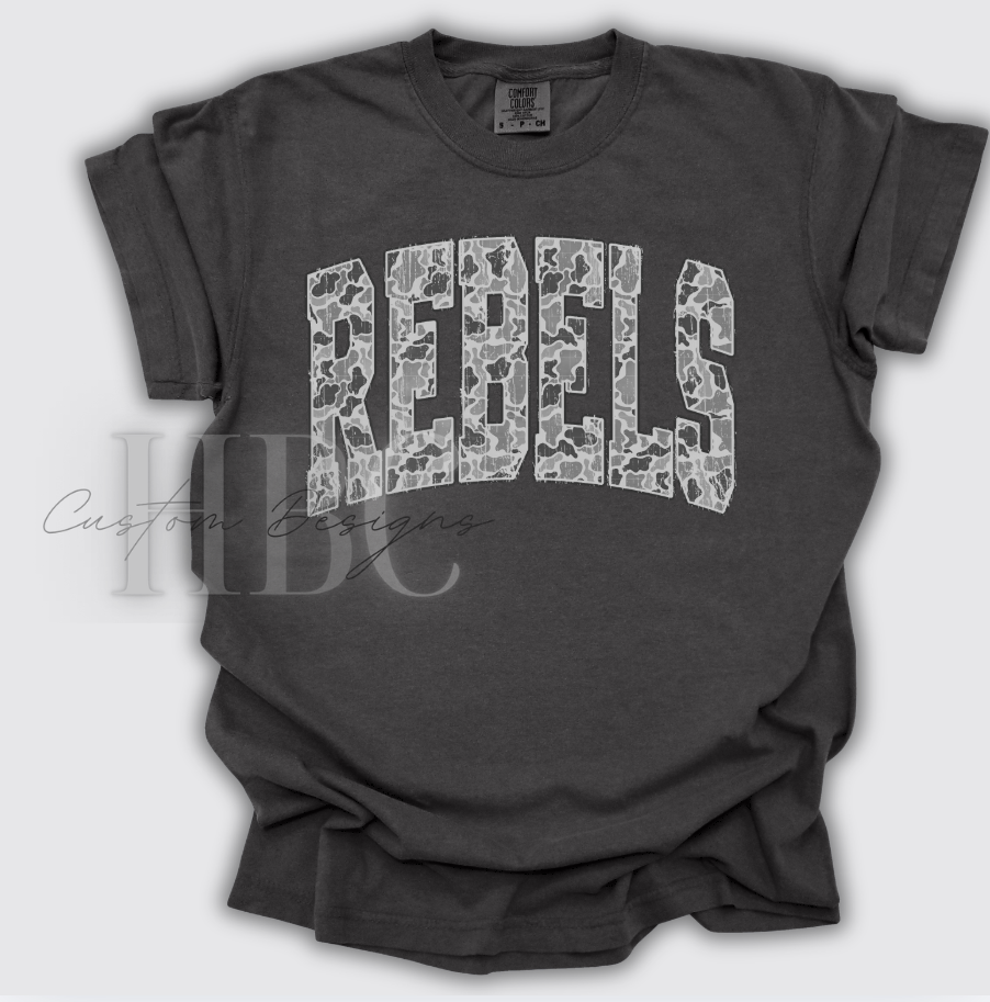 Rebels Camo Spirit Graphic Tee