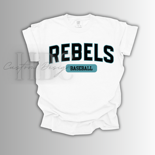 Rebels Baseball Design